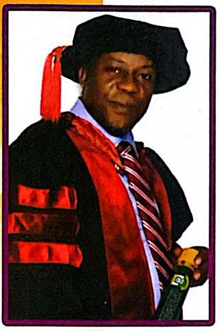 Dr. Okechukwu Akogu in academic regalia
